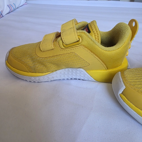 Adidas X Lego Sport Kids Yellow Sneakers Size 9 - Picture 6 of 13